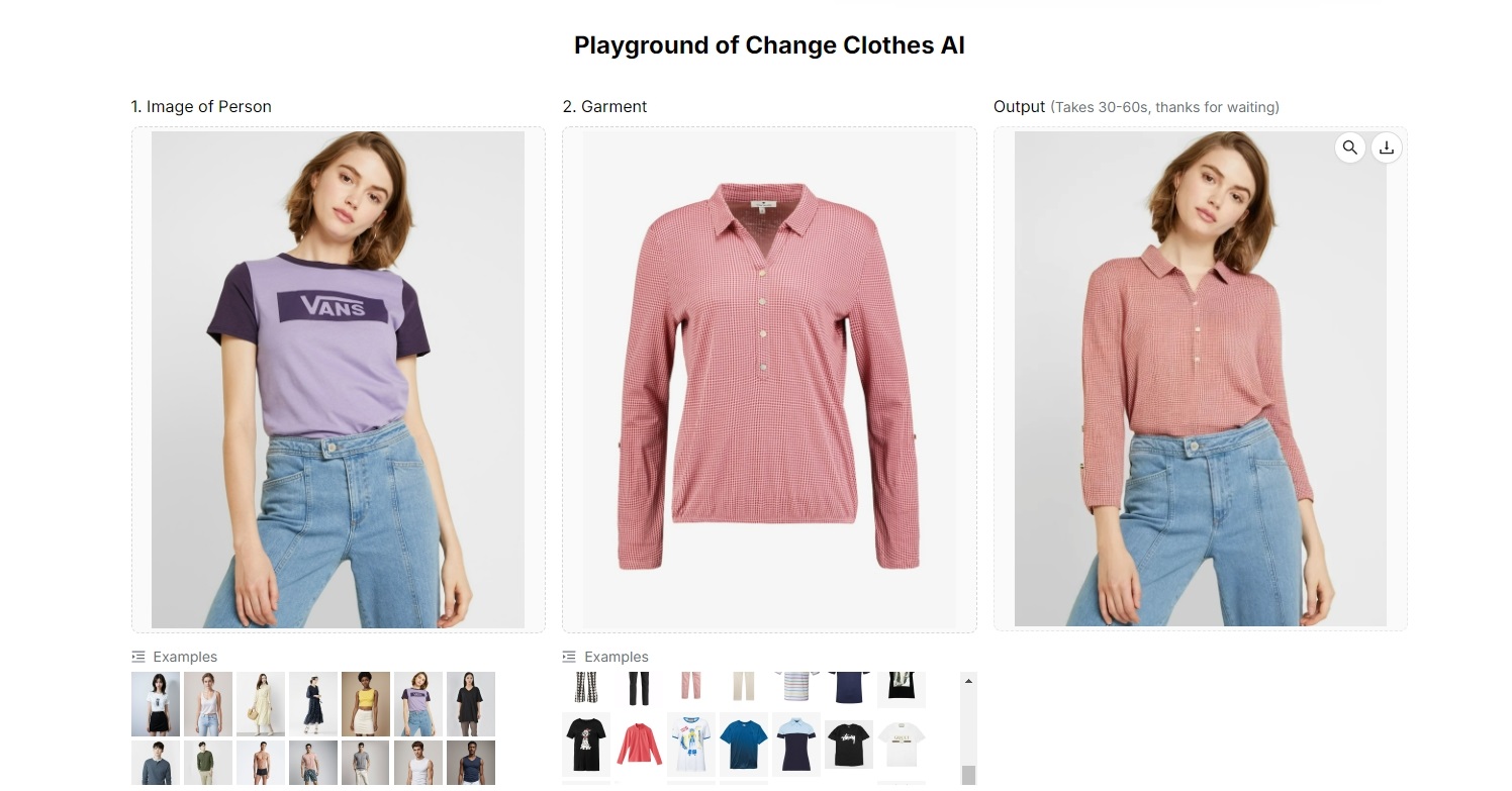 ai clothes changer online free trail